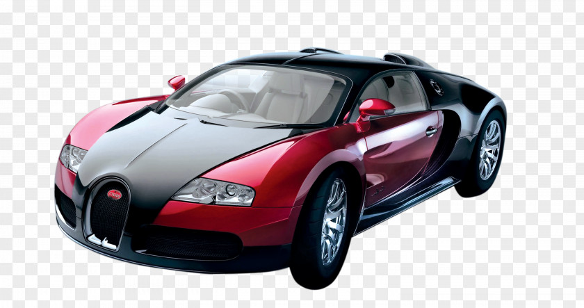 Red Sports Car Bugatti Veyron High-definition Video Wallpaper PNG