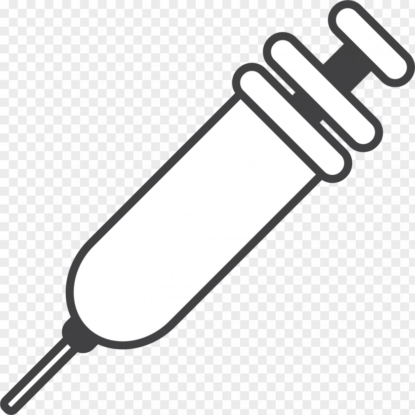 Simple Injection Needle Hypodermic Clip Art PNG