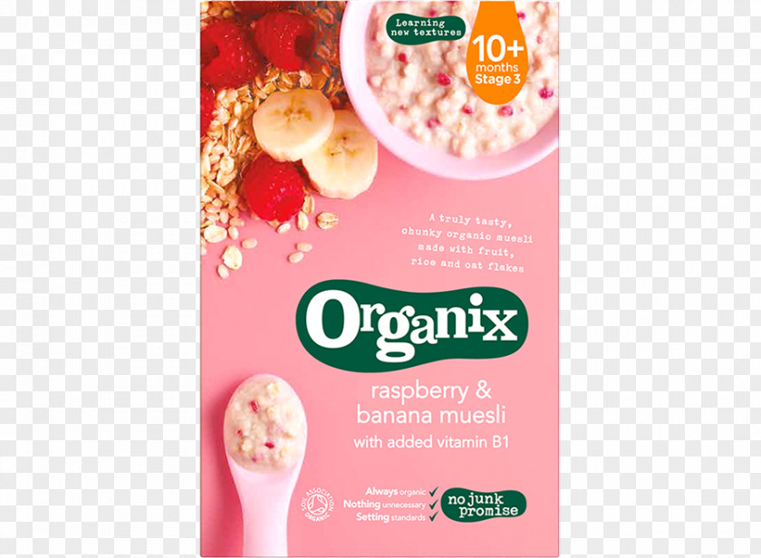 Banana Muesli Breakfast Cereal Organic Food Baby Rice PNG