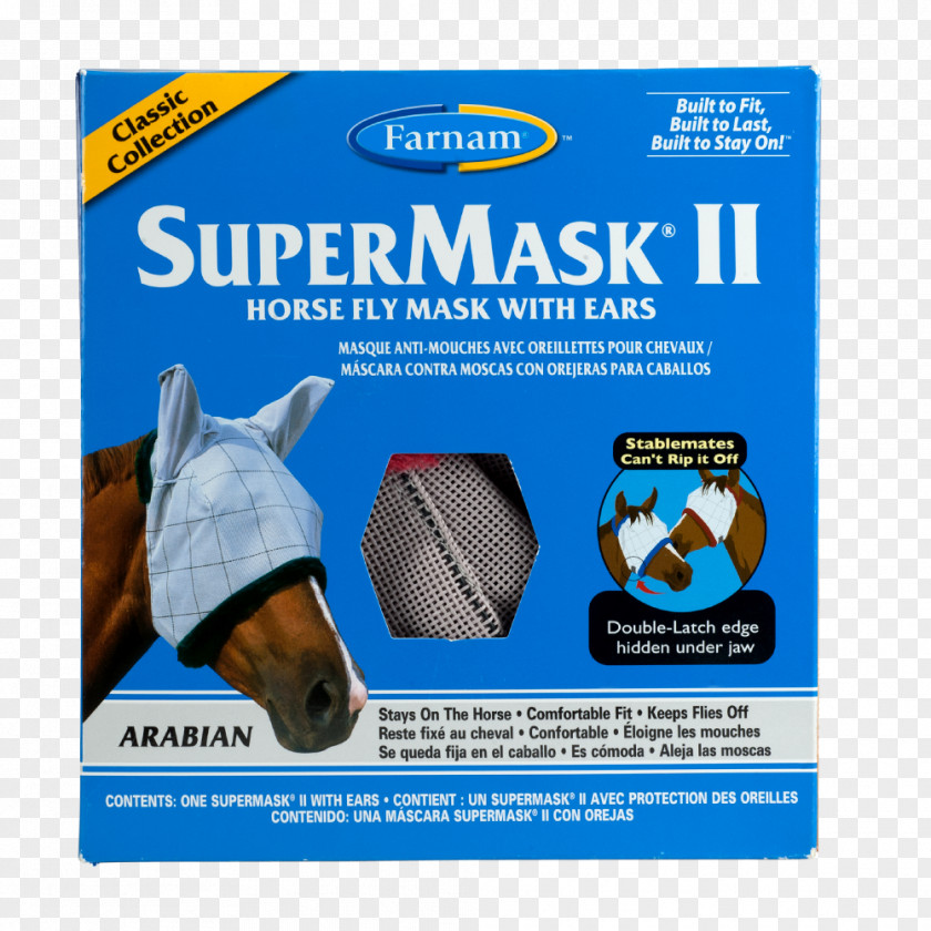 Mask Arabian Horse Pony SuperMask II Fly Farnam Supermask PNG