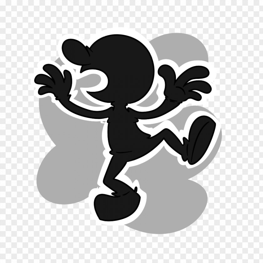 Mr Game And Watch Super Smash Bros. For Nintendo 3DS Wii U Luigi Mario Balloon Fight Character PNG