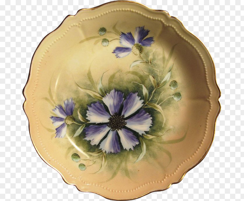 Plate Porcelain Vase Bowl Clematis Viticella PNG