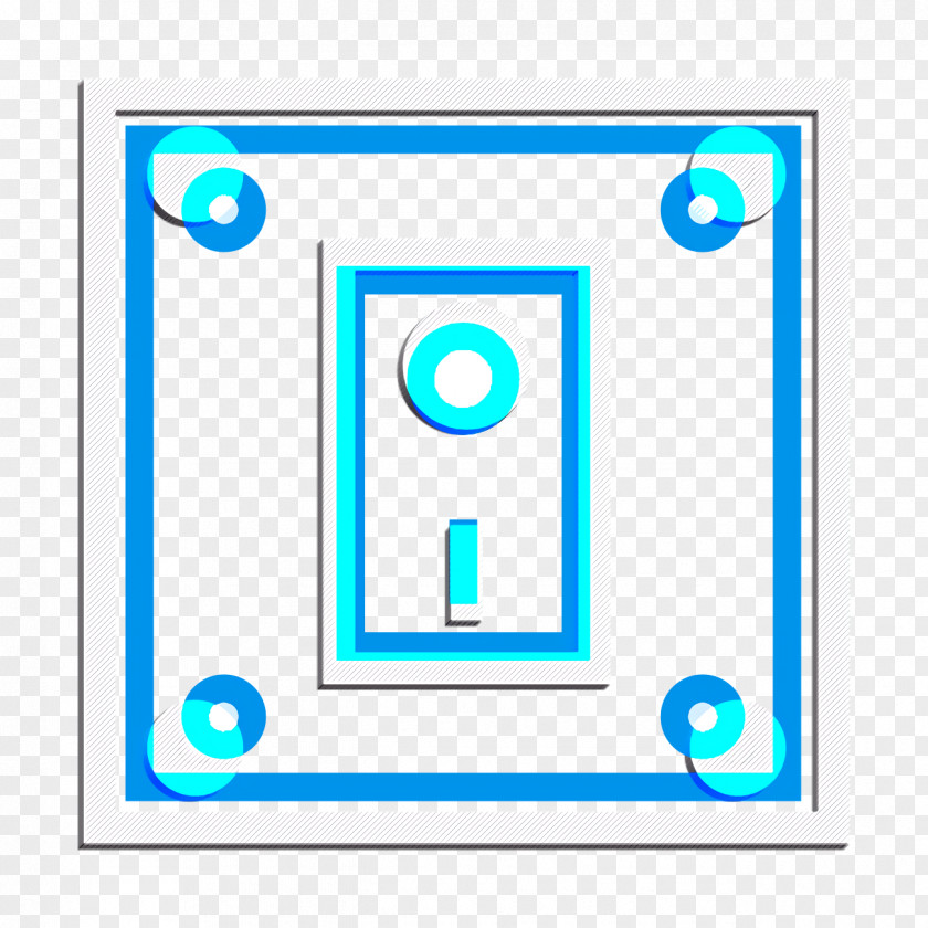 Rectangle Electric Blue Bolt Icon Done Eject PNG