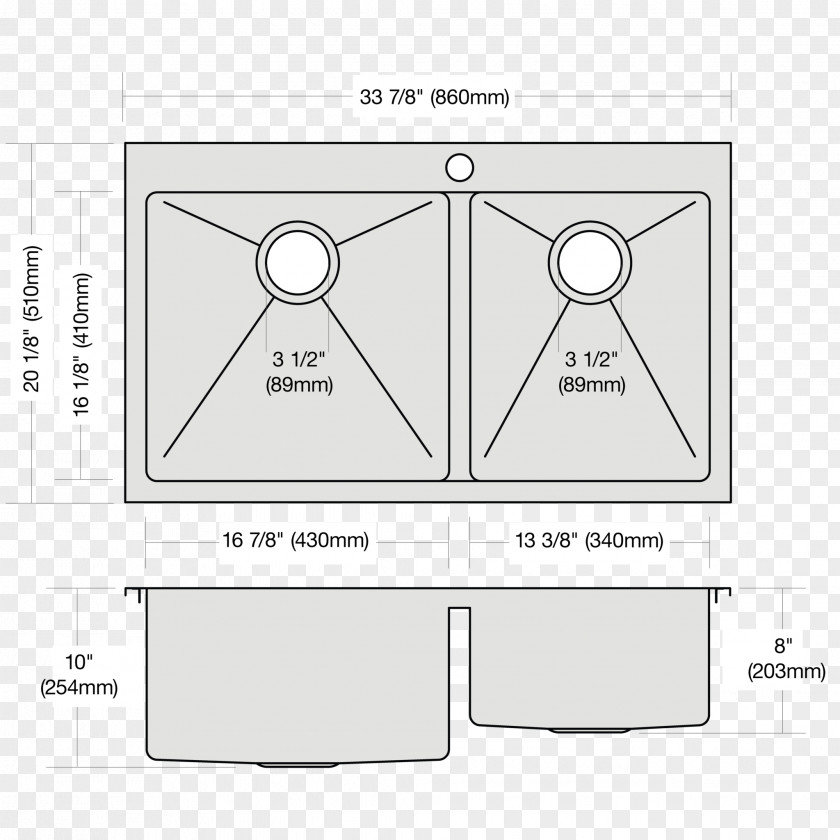 Sink Plan Paper Drawing White Diagram PNG