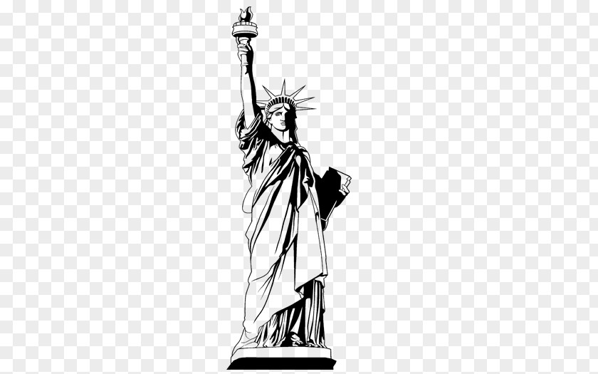 Statue Of Liberty Wall Decal Skyline Sticker PNG