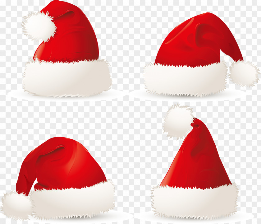 Vector Hat Santa Claus Christmas Suit Clip Art PNG