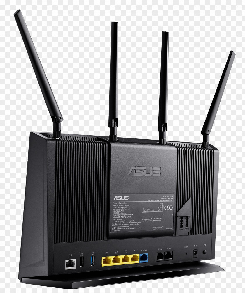 Adsl Router ASUS Digital Subscriber Line IEEE 802.11ac VDSL PNG