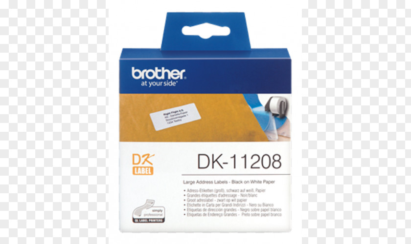 Paper Adhesive Label Printer Brother Industries Printing PNG