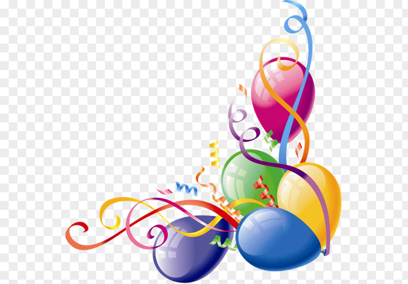 Balloon Party Birthday Clip Art PNG