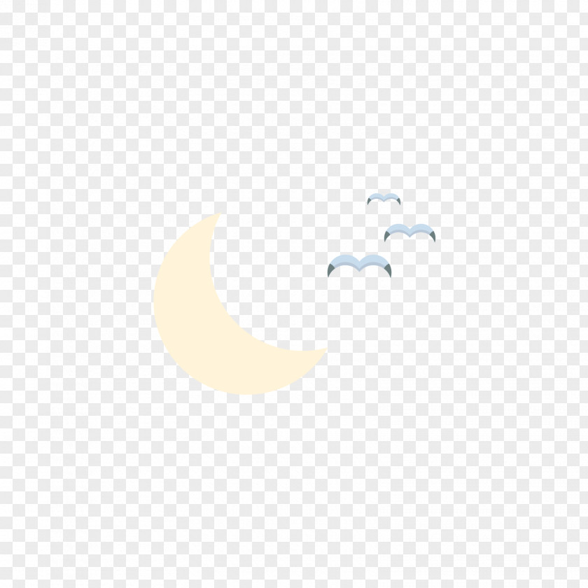 Blue Gull And Moon Line Point Angle PNG
