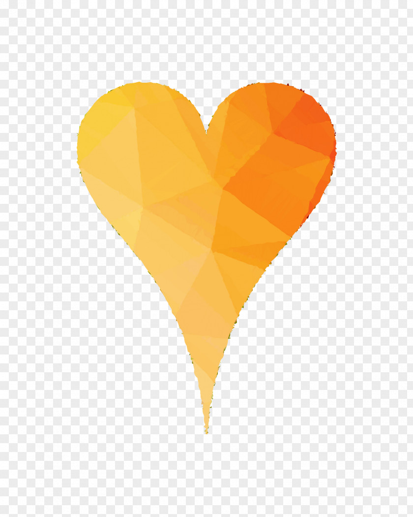 Heart Font Orange S.A. M-095 PNG