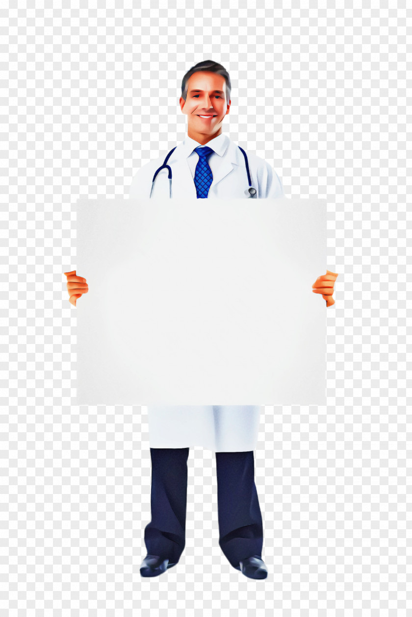 Job Gesture Uniform Workwear White Coat Service Physician PNG