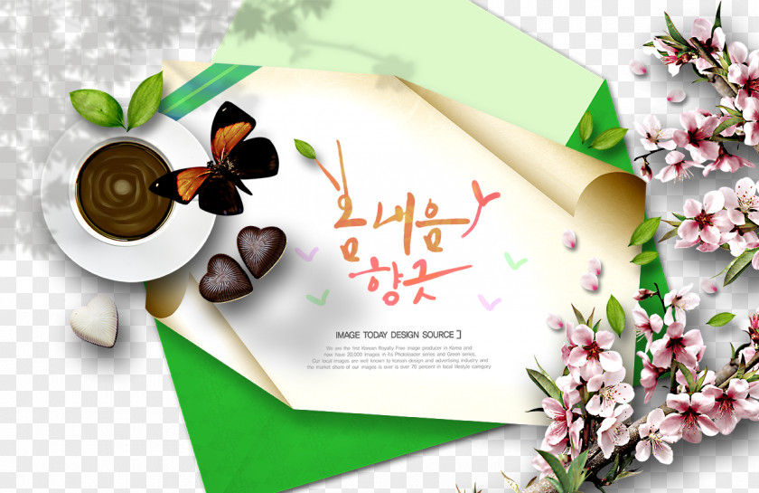 Korean Style Floral Illustration Free Download South Korea PNG