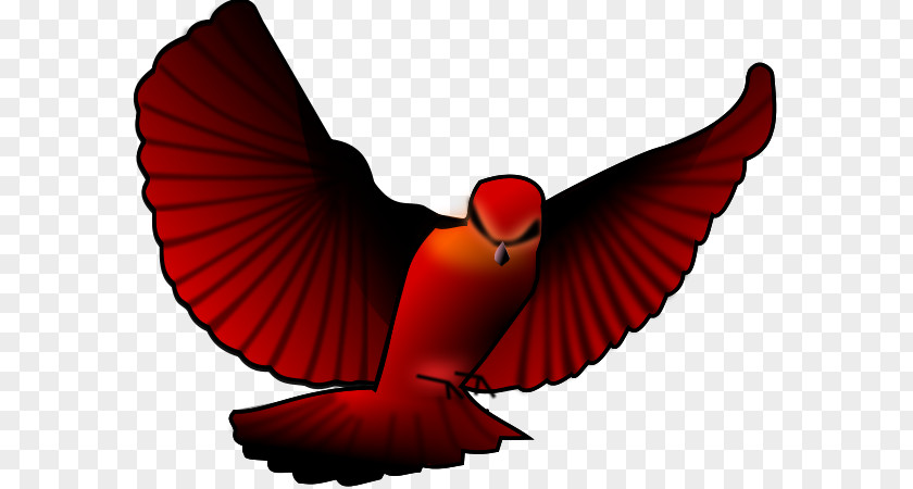 Angry Bird Clipart Northern Cardinal Red Clip Art PNG
