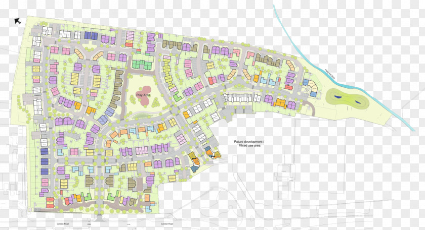 Fairview New Homes House Site Plan MapHouse The Village PNG