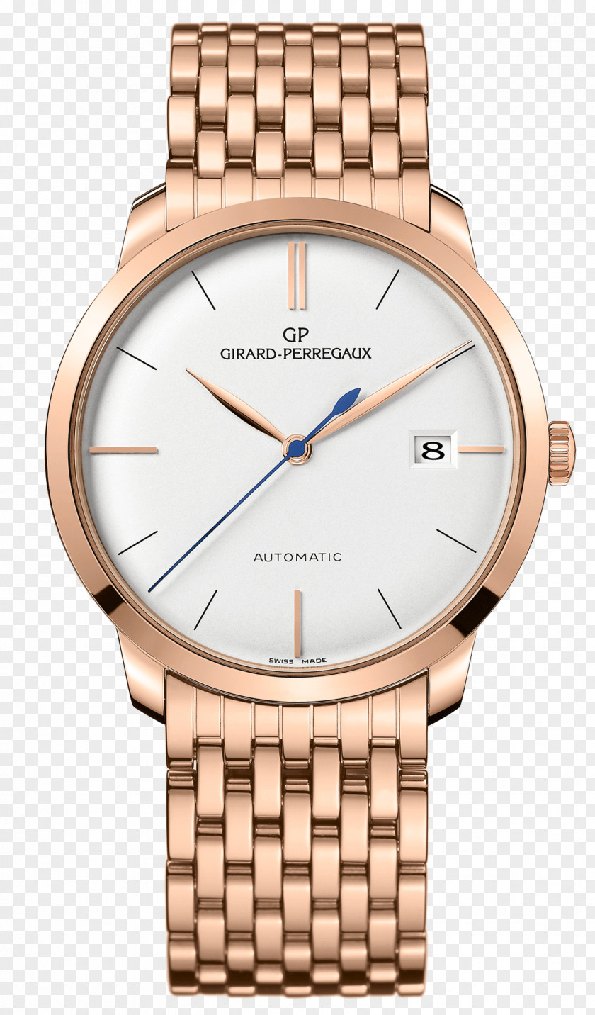 Gold Cartier Ballon Bleu Watch Girard-Perregaux Wrist PNG
