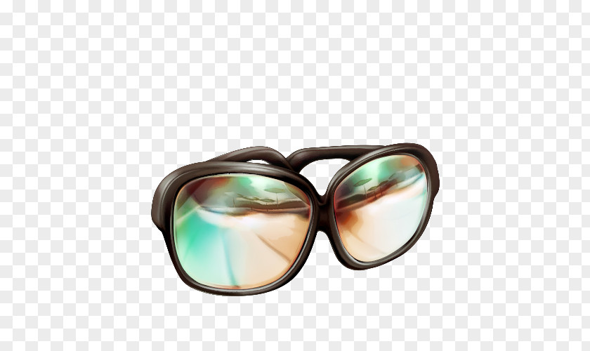 Cartoon Sunglasses Summer Icon PNG