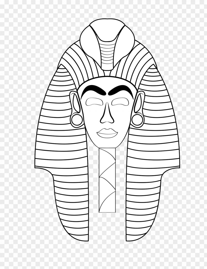 Egypt Ancient Coloring Book Mask Of Tutankhamun Death PNG