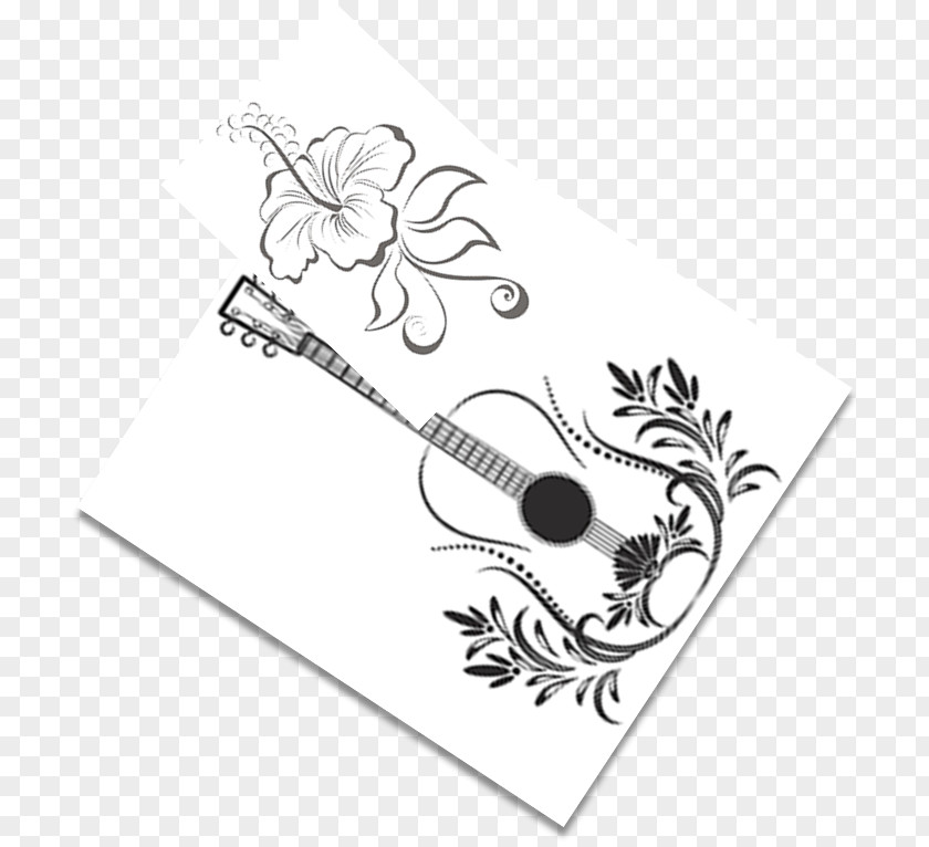 Hisbiscus Visual Arts Tattoo Guitar Flower PNG