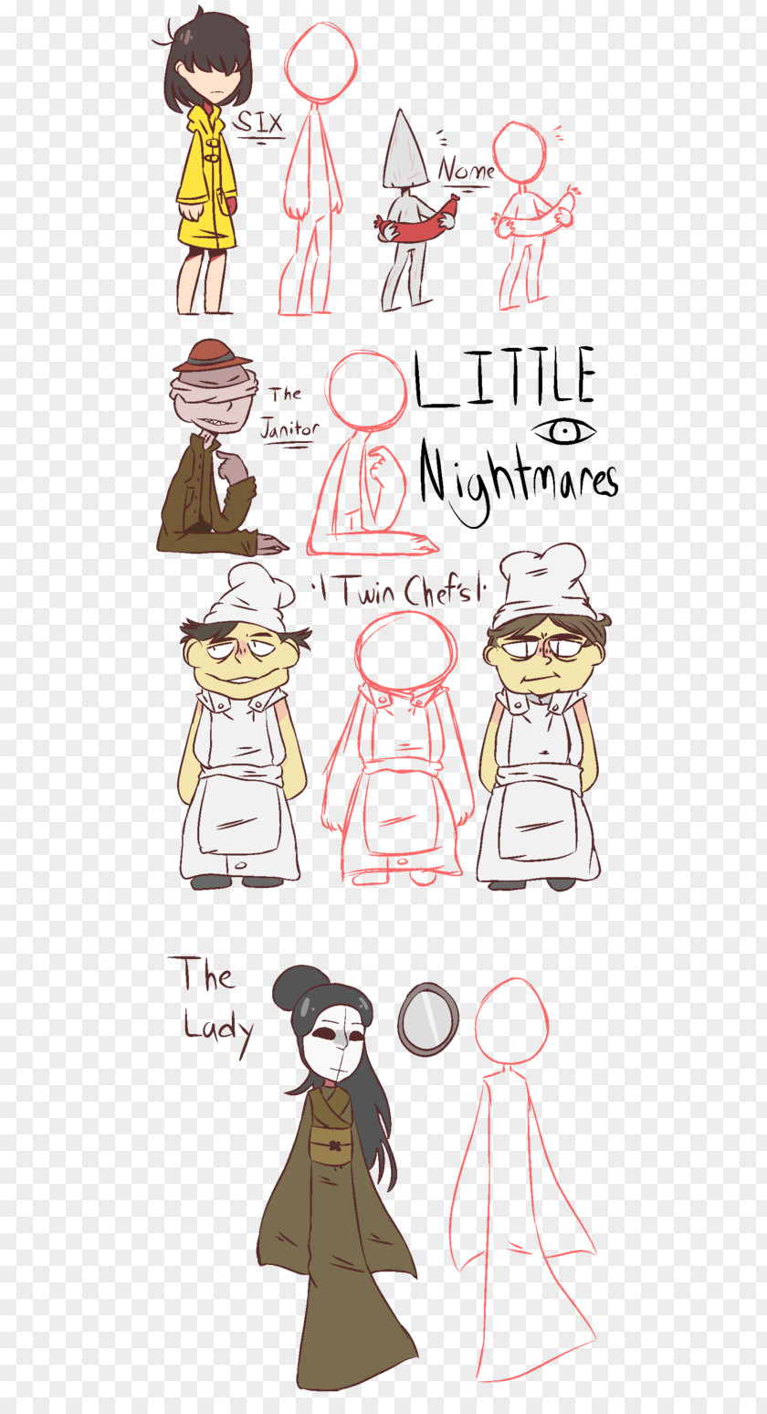 Ocean Trash Little Nightmares Sketch PNG