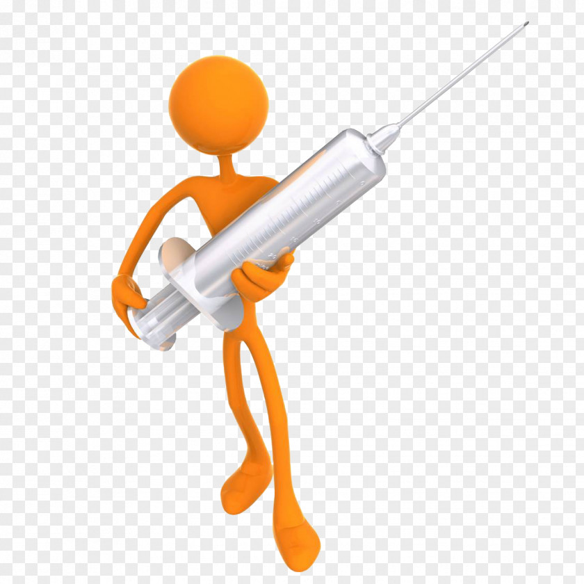 3D People Take The Needle Computer Graphics Cartoon PNG