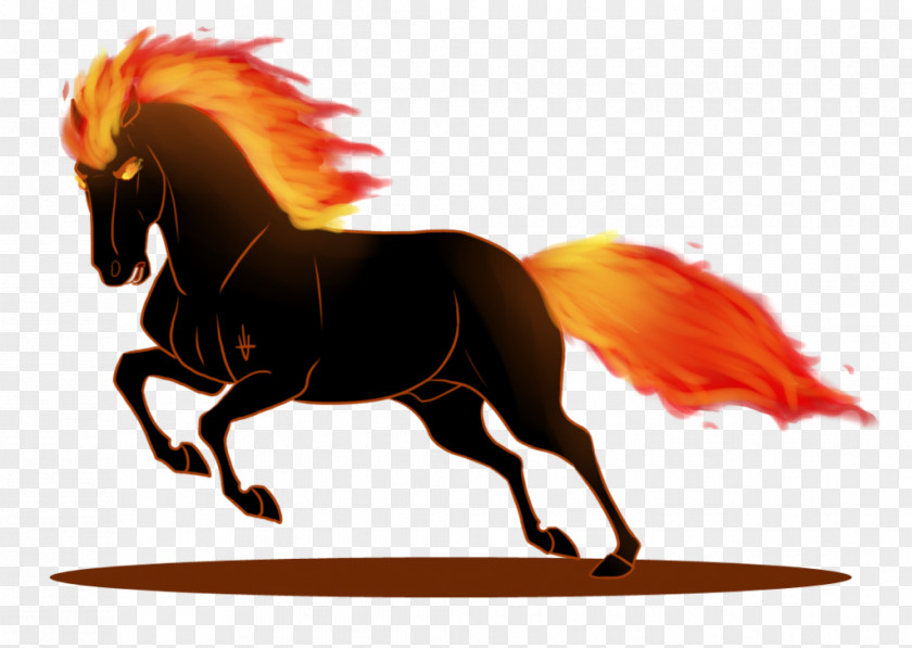 Fire Magic Pony Mane Mustang Pembroke Welsh Corgi Stallion PNG