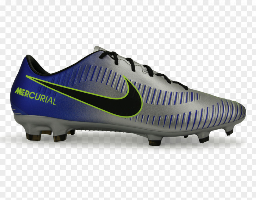 Neymar Blue Soccer Ball Cleat Nike Mercurial Vapor Sports Shoes PNG
