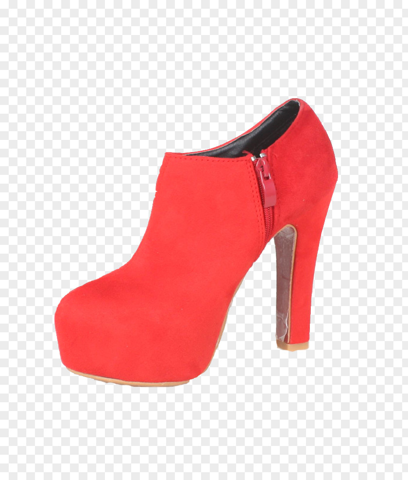 Red High Heels High-heeled Footwear Boot Designer PNG