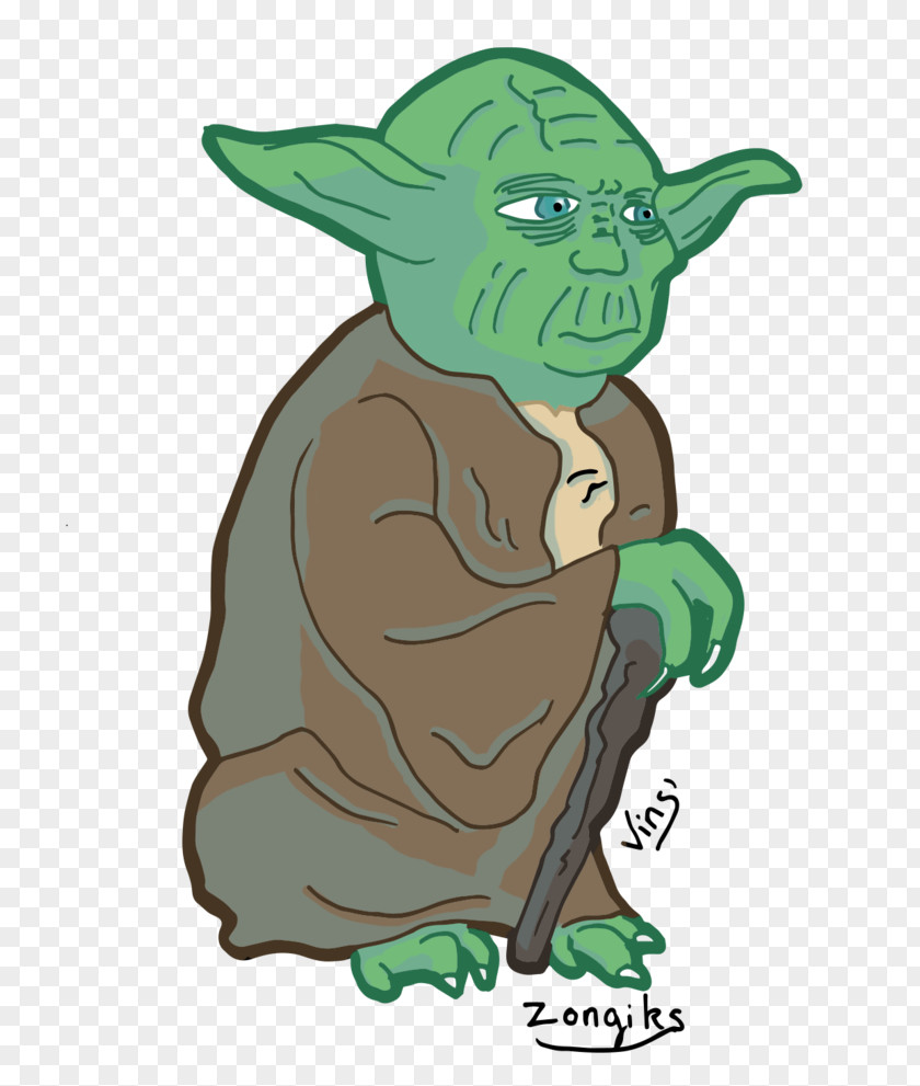 Yoda Mammal Clip Art Illustration Green Legendary Creature PNG