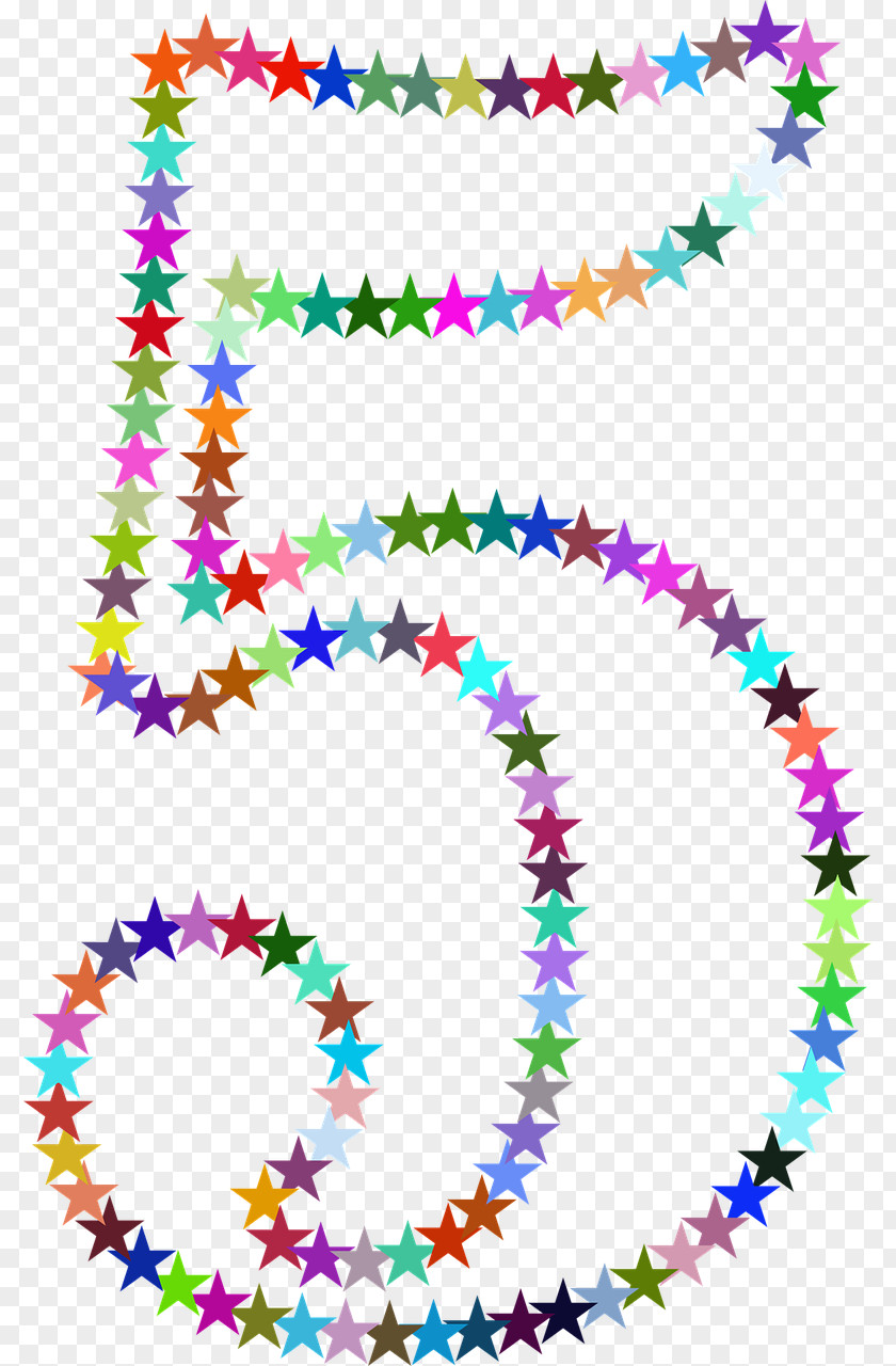 5 Star Rainbow Clip Art PNG