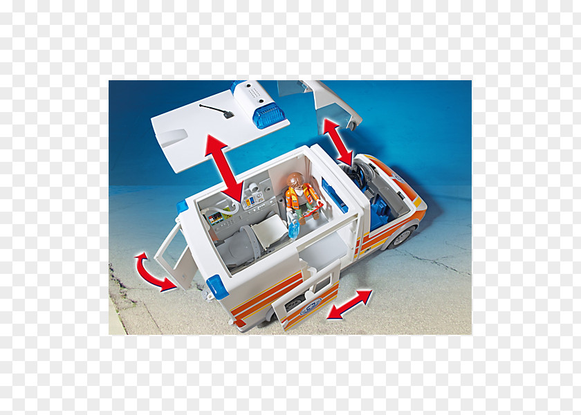 Ambulance Playmobil Certified First Responder Siren Toy PNG