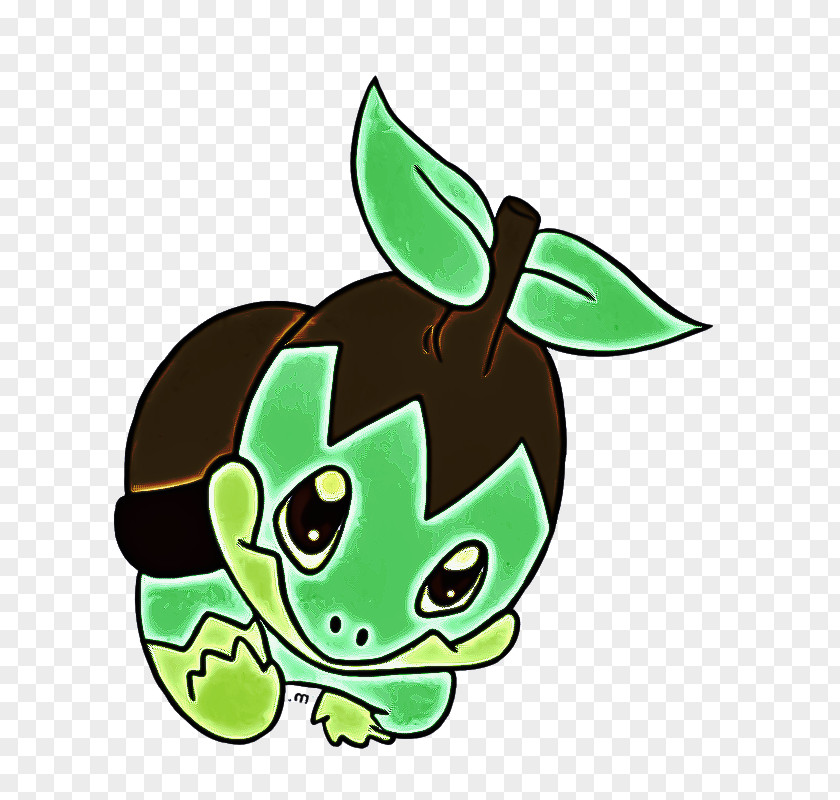 Cap Animation Green Leaf Background PNG