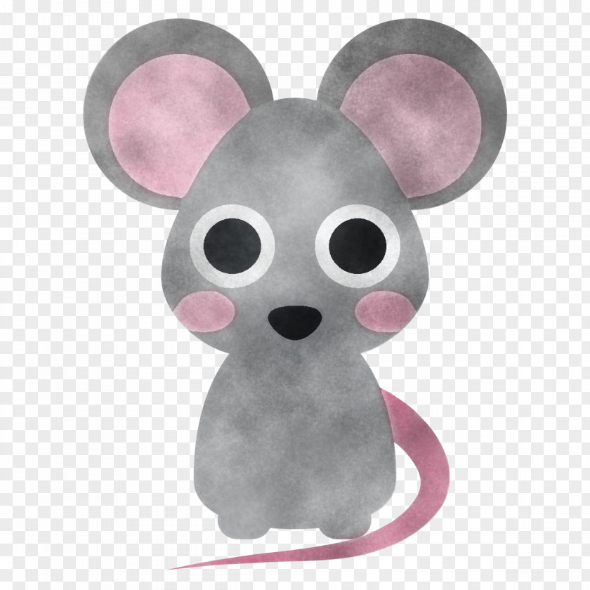 Pink Mouse Cartoon Nose Muridae PNG