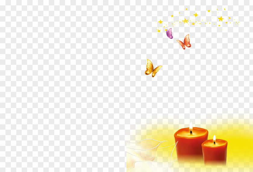 Red Candle Yellow PNG