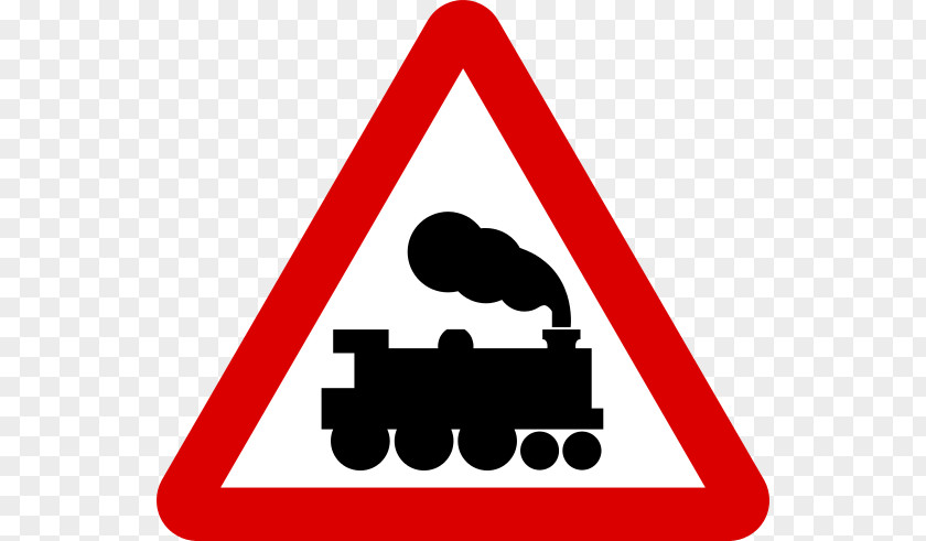 Road Danger Signs Train Rail Transport Traffic Sign Level Crossing Clip Art PNG