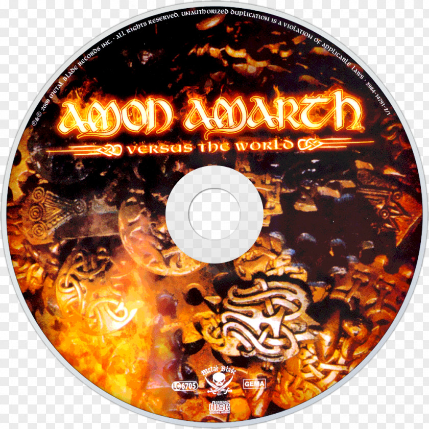 Amon Amarth The Crusher Versus World Once Sent From Golden Hall Compact Disc PNG