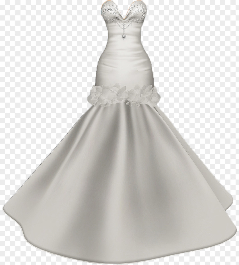 Bride Wedding Dress Gown White PNG