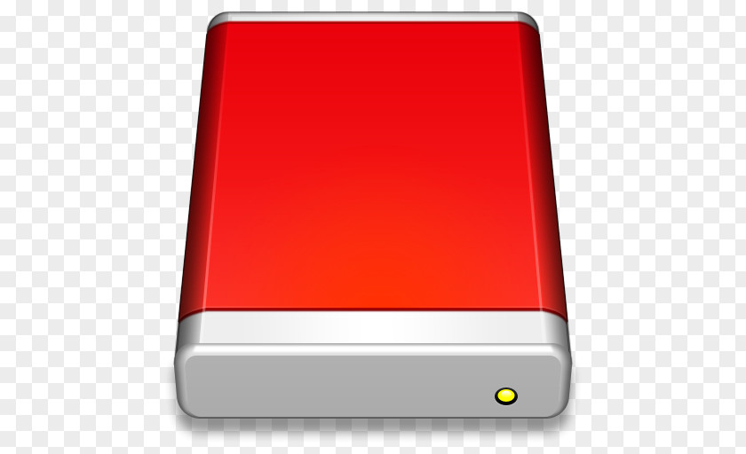 External Drive Red Multimedia Font PNG