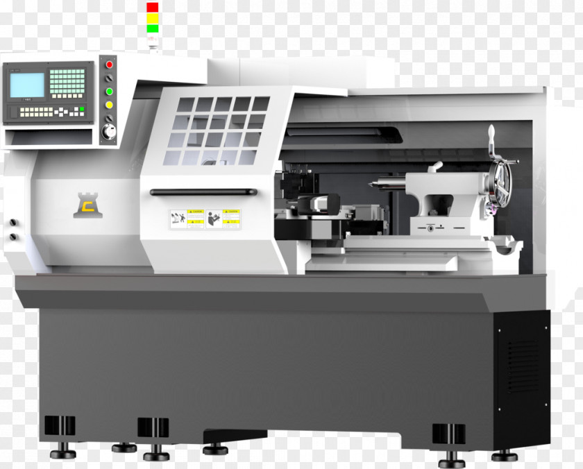 Metal Lathe Computer Numerical Control Machine Tool Cutting PNG