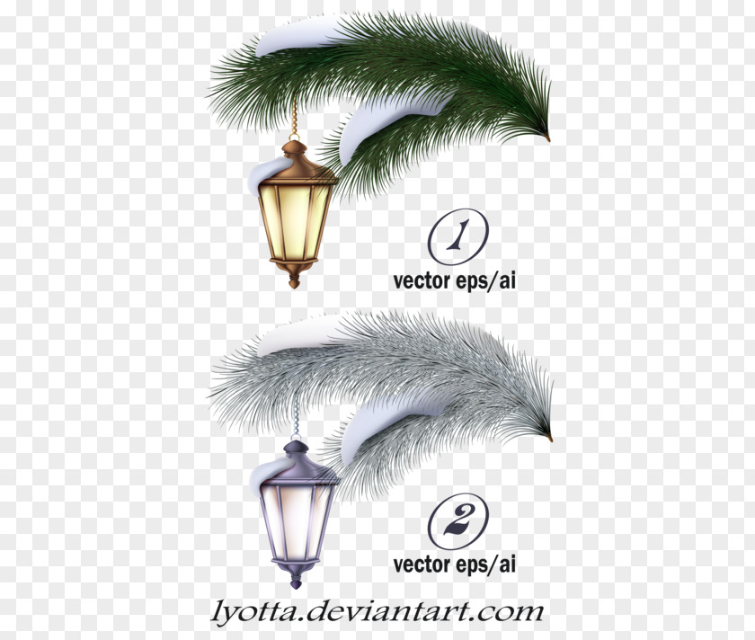 Pine Holiday Ornament Tree Branch PNG