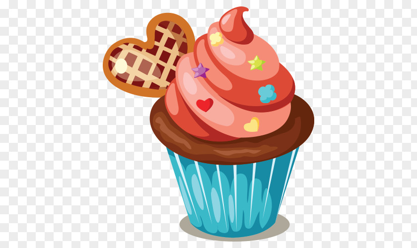 Delicious Cupcakes Cupcake Icing Birthday Cake Sprinkles Clip Art PNG