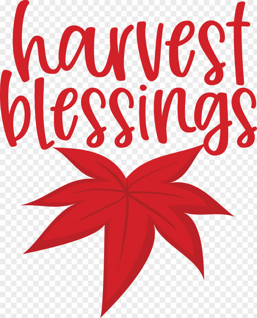 HARVEST BLESSINGS Thanksgiving Autumn PNG