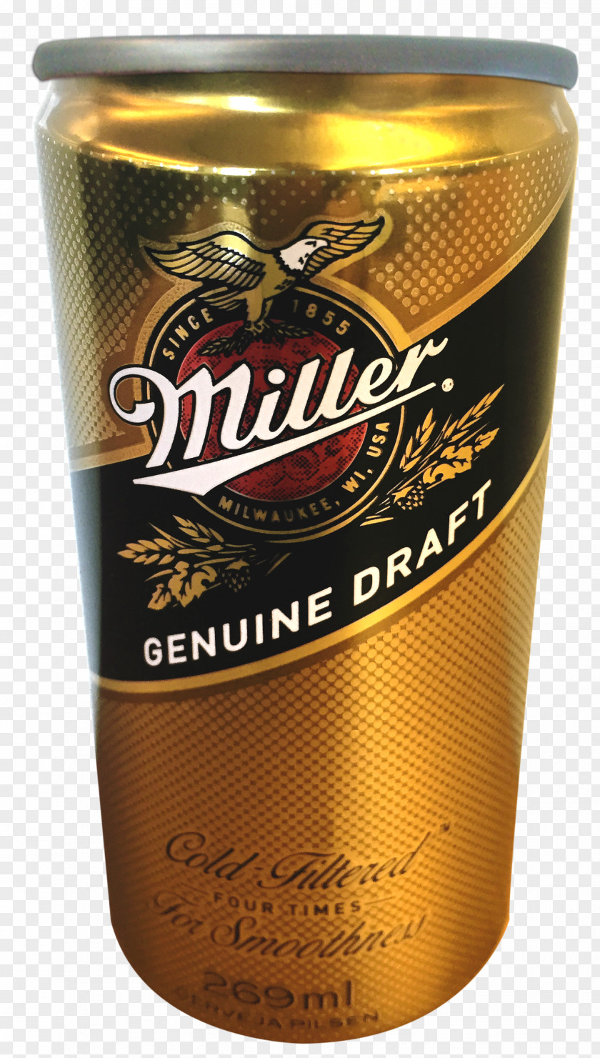 Beer Miller Brewing Company Budweiser Beverage Can Genuine Draft PNG