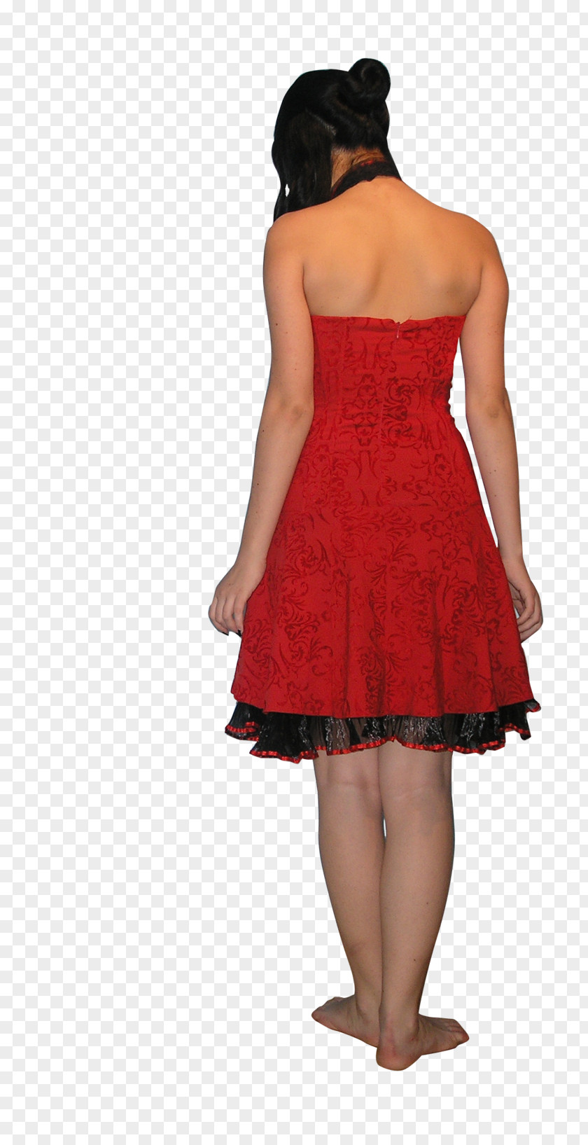Heart Type Cocktail Dress Shoulder Gown PNG