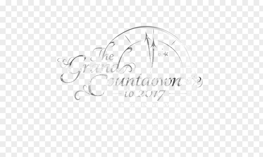 New Year Countdown Logo Brand Calligraphy Font PNG