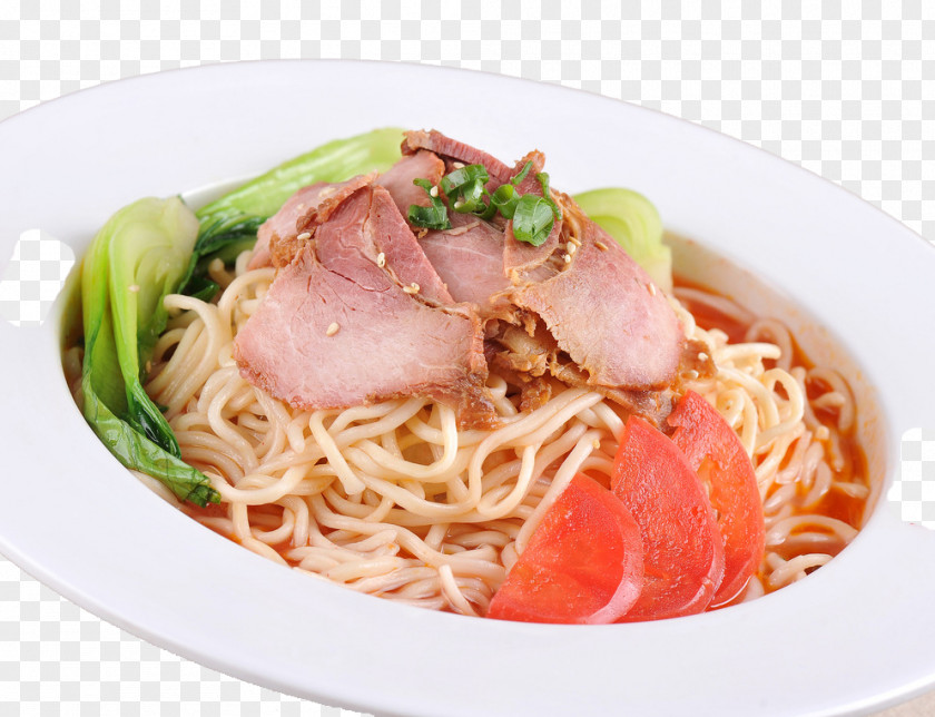 Tomato Tenderloin Noodle Wonton Noodles Saimin Chow Mein Chinese Fried PNG