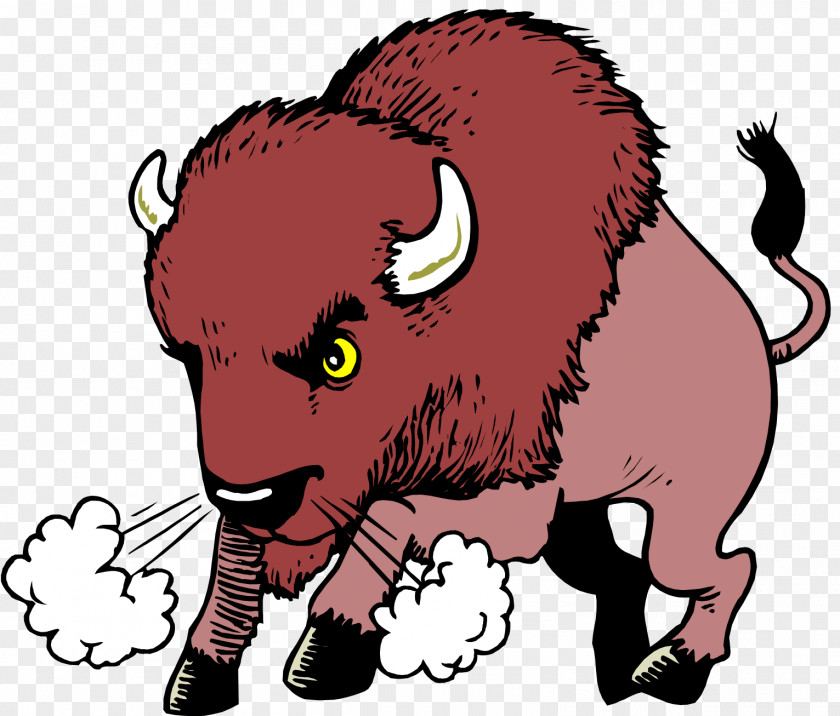 Cartoon Bison Cliparts Water Buffalo American Clip Art PNG