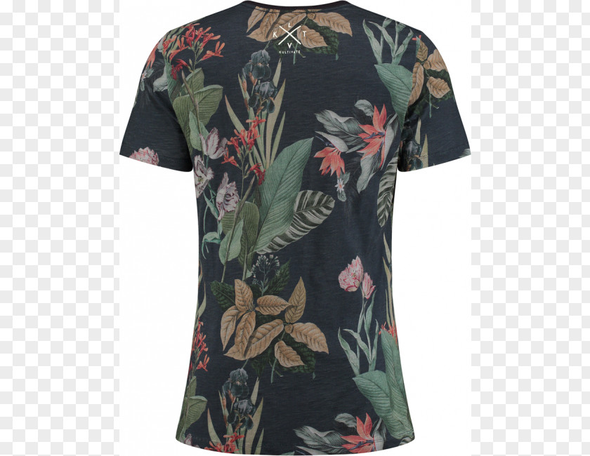 Fresh Bloom T-shirt Kultivate Sleeve Neck PNG
