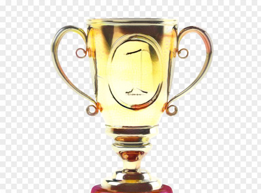Glass Smile Cartoon Gold Medal PNG