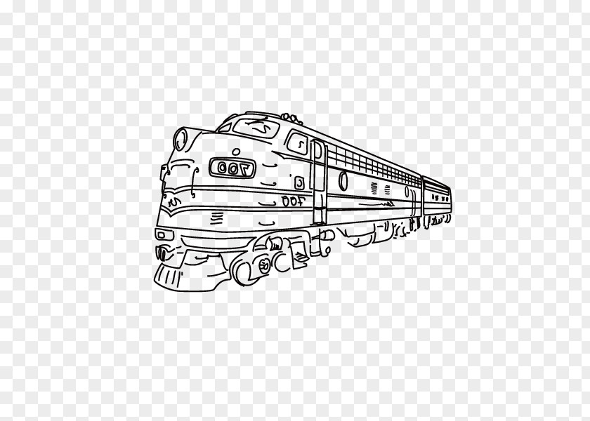 Hand Painted,train,line Train Download PNG